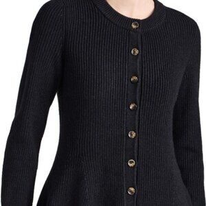 La Ligne Merino Wool/Silk/Cashmere Julieta Button-Up Cardigan